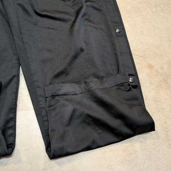 VTG 90s Nike Breakaway Pants Mens XL Black Flaws Snap Down Leg - Picture 4 of 7